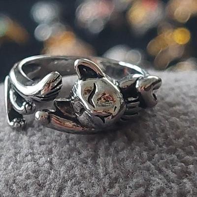 Cat fashion Ring Size 8