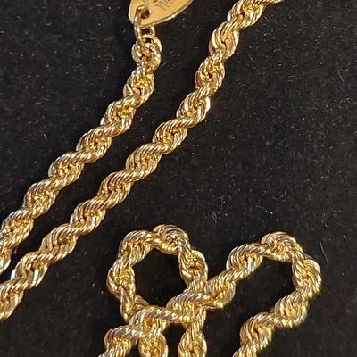 14kt Gold Filled Rope Necklace 18"