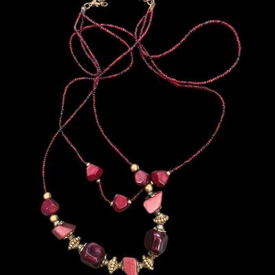 Sale Photo Thumbnail #265: Vintage Colorful Beaded Necklaces