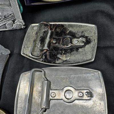 Vintage Western belt buckle collection