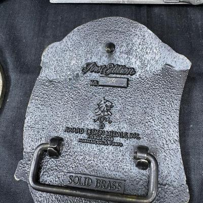 Vintage Western belt buckle collection