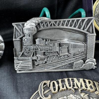 Vintage Western belt buckle collection