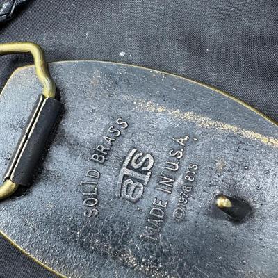 Vintage Western belt buckle collection