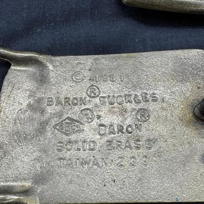 Vintage Western belt buckle collection