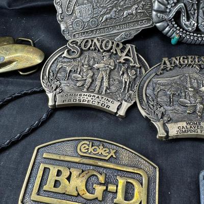 Vintage Western belt buckle collection
