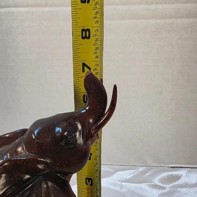 Vintage Elephant Family Resin Sculpture Figurine Decorative Tabletop Statue