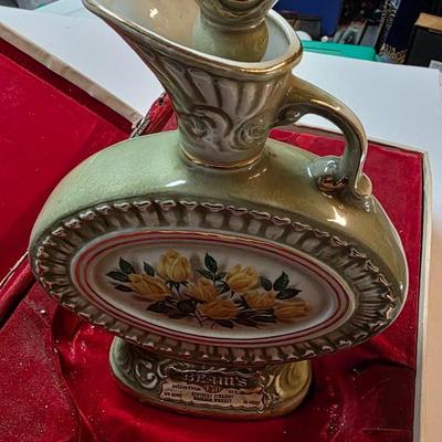 Vintage Jim Beam “Yellow Roses” Regal China Bourbon Decanter with Presentation Case (1969)