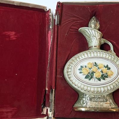 Vintage Jim Beam “Yellow Roses” Regal China Bourbon Decanter with Presentation Case (1969)