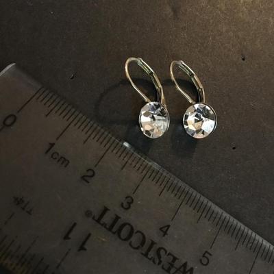 Cute rhinestone dangle earrings