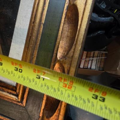 Large Original Paris Street Scene Oil Painting, Signed “Tritti” – Framed European Cityscape, 56” x 32”