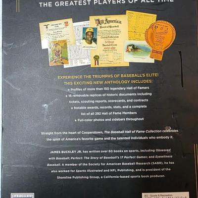 The Baseball Hall of Fame Collection Hardcover Book (Metro Books, 2010) Officially Licensed – Like New
