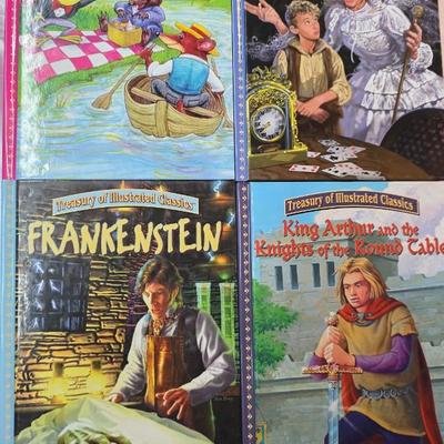 Treasury of Illustrated Classics Hardcover Book Bundle – 4 Classic Literature Titles