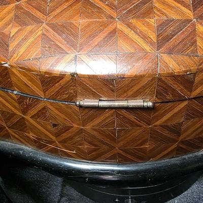 Vintage Italian Marquetry Wood Inlay Jewelry Box – Red Velvet Interior, Sorrento Craft