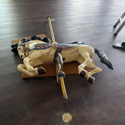 Sale Photo Thumbnail #2: Vintage Beautiful Carousel Horse full size Chance branding