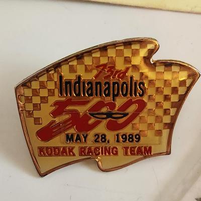 Sale Photo Thumbnail #347: This lot is for a grouping of Indy 500 Collectibles. Included are a 1991 paper ticket, a 1989 Kodak Racing Pin and a 1997 Pennzoil Motor Oil Pin in its original packaging.  Nice find if you are into the Indy 500.