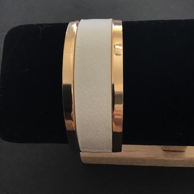 Gold tone bangle bracelet