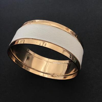 Gold tone bangle bracelet