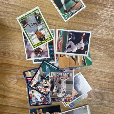 Large box of baseball cards