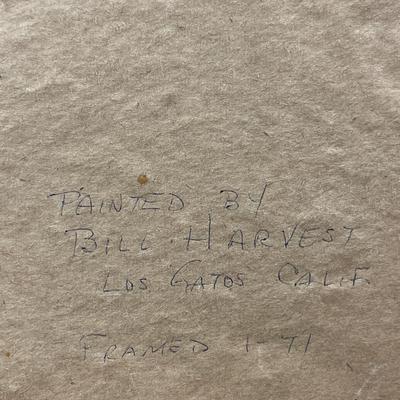 Painted by Bill Harvest 1971