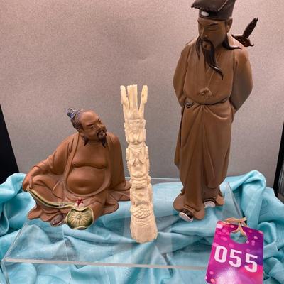 Sale Photo Thumbnail #335: Sitting, Mudmen Clay Sculpture
Standing - Carrying sword behind back, Mudmen
Indonesian carved bone totem