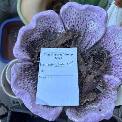 Large lot of garden pots plants and decor