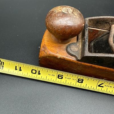 Antique Wooden Jack Plane w/ Cast Iron Adjustment – Early Hand Tool