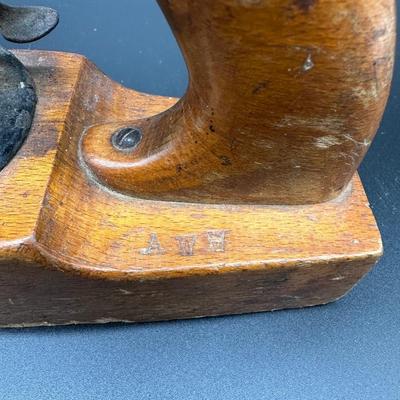 Antique Wooden Jack Plane w/ Cast Iron Adjustment – Early Hand Tool