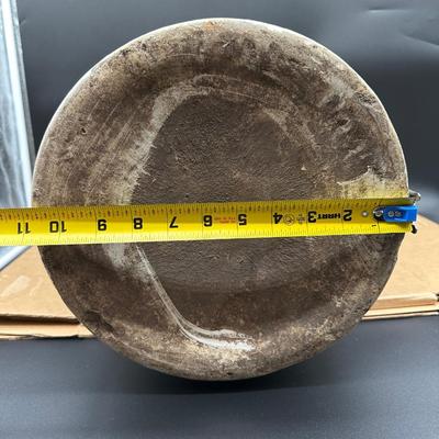 Antique 5 Gallon Stoneware Crock w/ Albany Slip Lid – Heart “5” Mark – Moonshine Jug