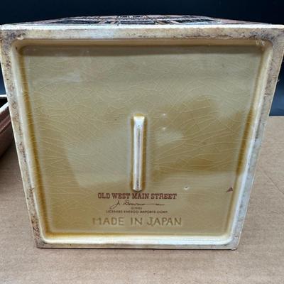 Vintage Old West Main Street “Long Branch Saloon” Cookie Jar – Enesco