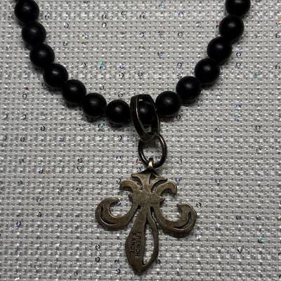 French Kande Fleur de Lis Necklace