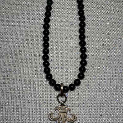 French Kande Fleur de Lis Necklace