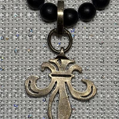 French Kande Fleur de Lis Necklace
