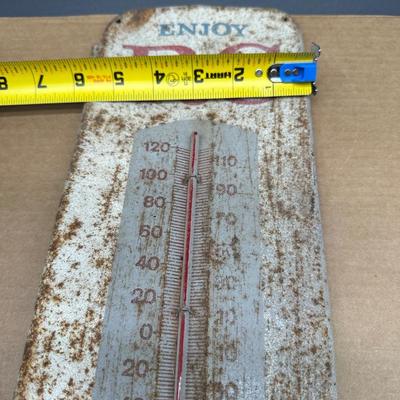 Vintage Royal Crown Cola RC Metal Thermometer Sign – Rustic Advertising