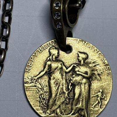 French Kande medallion belt/necklace