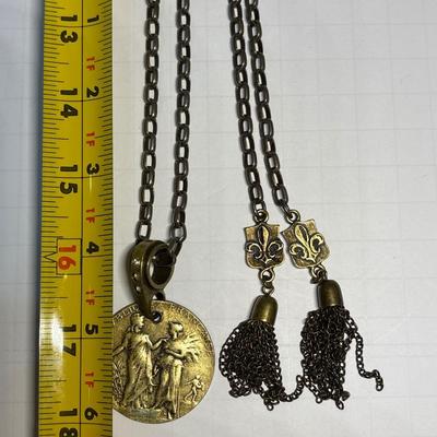 French Kande medallion belt/necklace