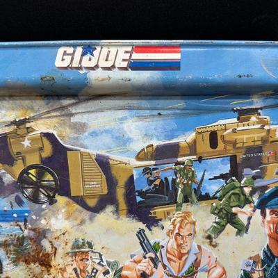 Vintage G.I. Joe Metal TV Tray / Snack Table – 1980s Military Artwork