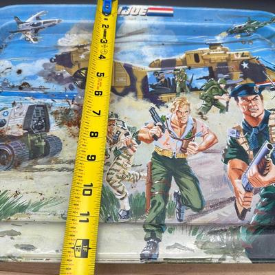 Vintage G.I. Joe Metal TV Tray / Snack Table – 1980s Military Artwork