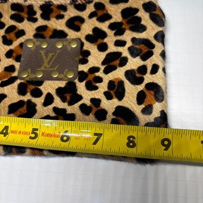 Keep It Gypsy leather Clutch with Louis Vuitton leather patch