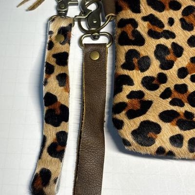 Keep It Gypsy leather Clutch with Louis Vuitton leather patch