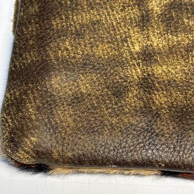 Keep It Gypsy leather Clutch with Louis Vuitton leather patch