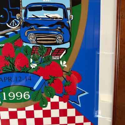 1996 Strawberry Festival Framed Art Print – Ponchatoula, LA – Signed & Numbered