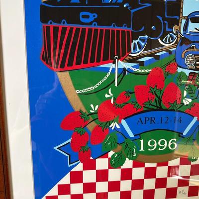 1996 Strawberry Festival Framed Art Print – Ponchatoula, LA – Signed & Numbered