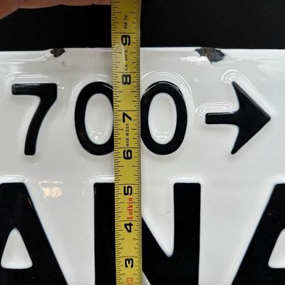 Vintage Canal Street Porcelain Street Sign – “700 → CANAL” – New Orleans