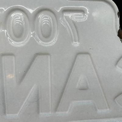 Vintage Canal Street Porcelain Street Sign – “700 → CANAL” – New Orleans