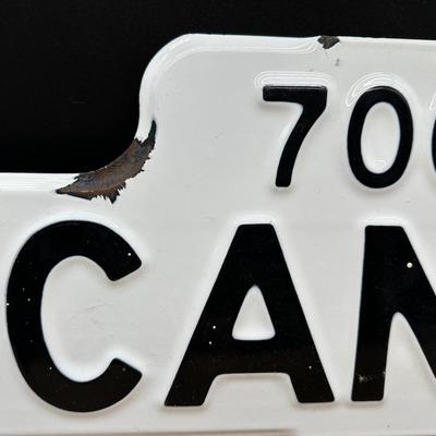 Vintage Canal Street Porcelain Street Sign – “700 → CANAL” – New Orleans