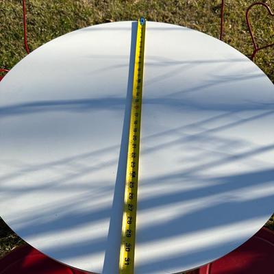 Vintage Coca-Cola Café Table w/ 4 Red Heart-Back Chairs – Retro Diner Set