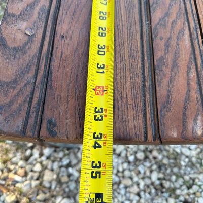 Antique New Orleans Folding Streetcar / Trolley Bench – Original Hardware – Bolt-Down Legs