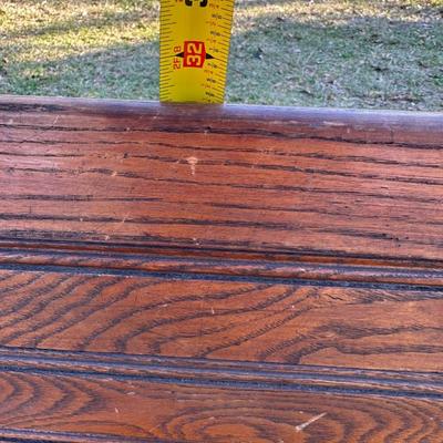 Antique New Orleans Folding Streetcar / Trolley Bench – Original Hardware – Bolt-Down Legs