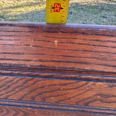 Antique New Orleans Folding Streetcar / Trolley Bench – Original Hardware – Bolt-Down Legs