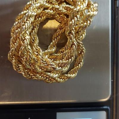 14kt Gold Filled Rope Chain